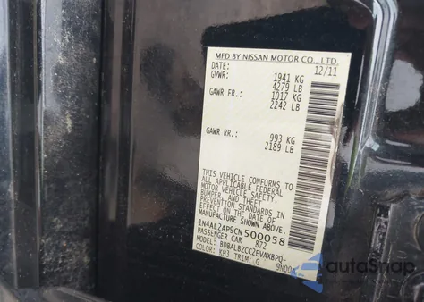 2012 Nissan Altima 2.5 S from USA, damaged, VIN 1N4AL2AP9CN500058